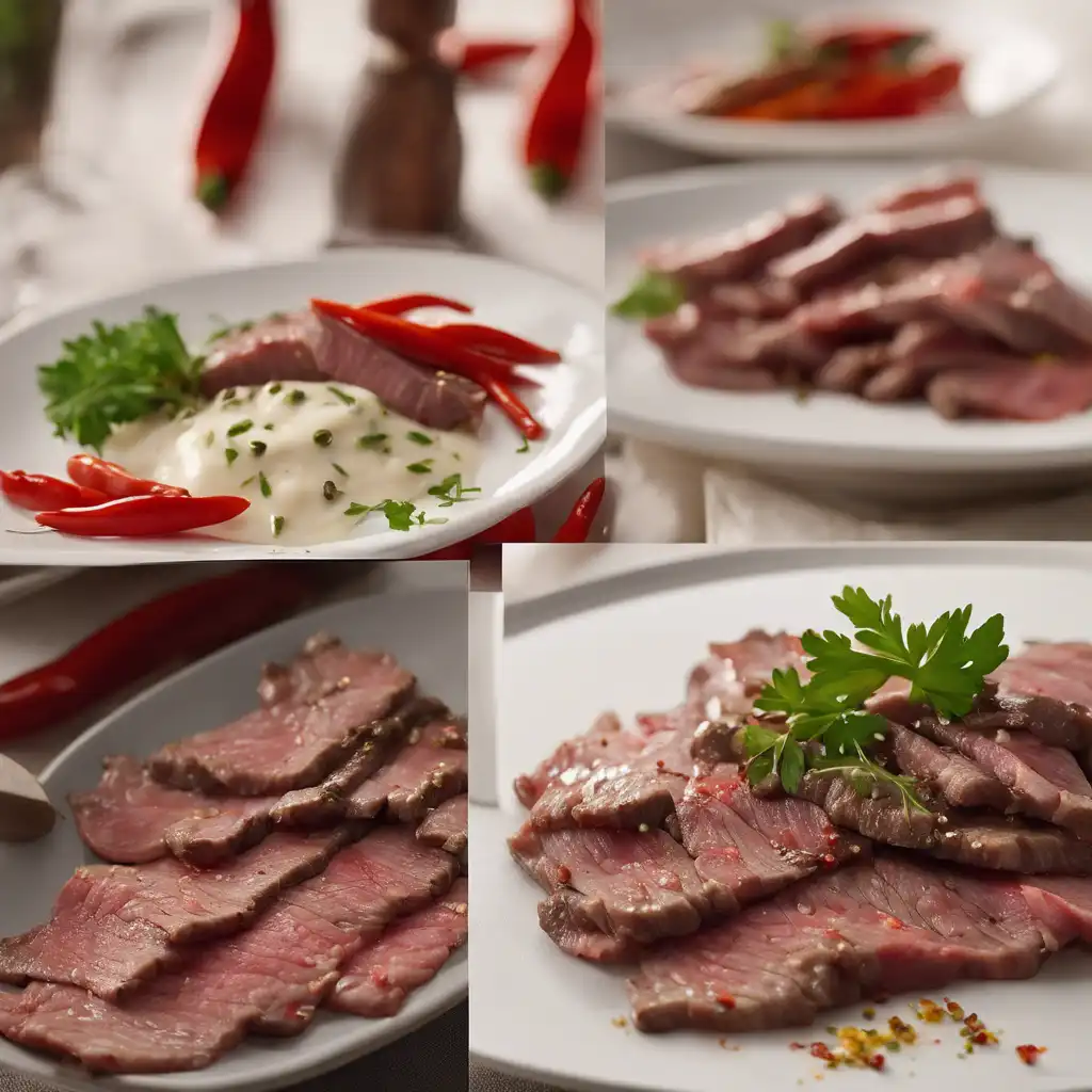 Beef Strips with Red Pepper Flakes