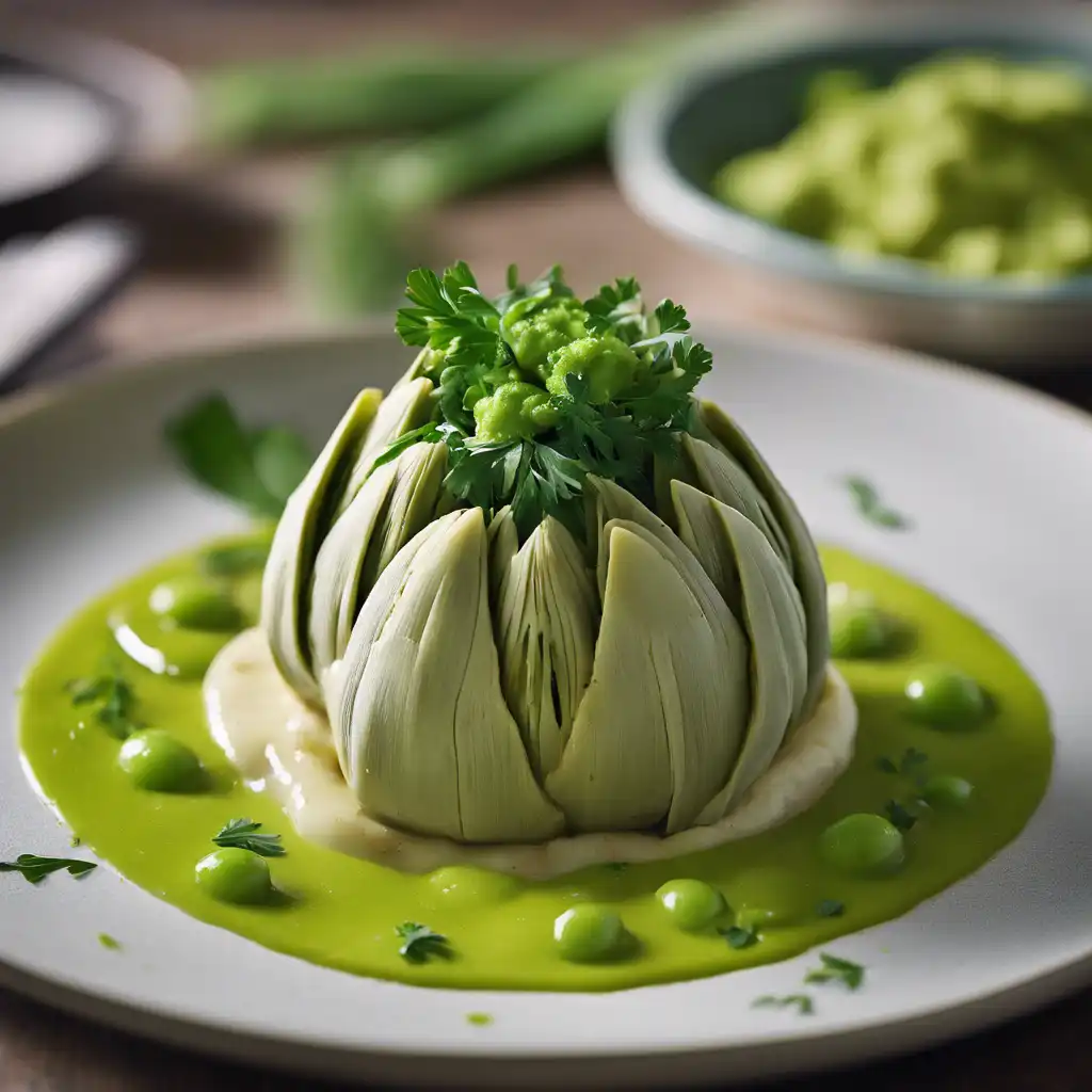 Artichoke with Broad Bean Puree