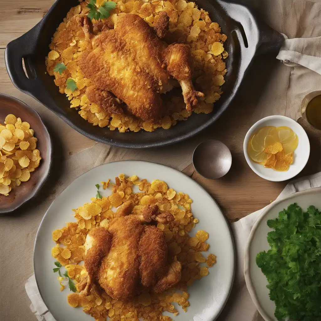 Chicken with Cornflake Crust