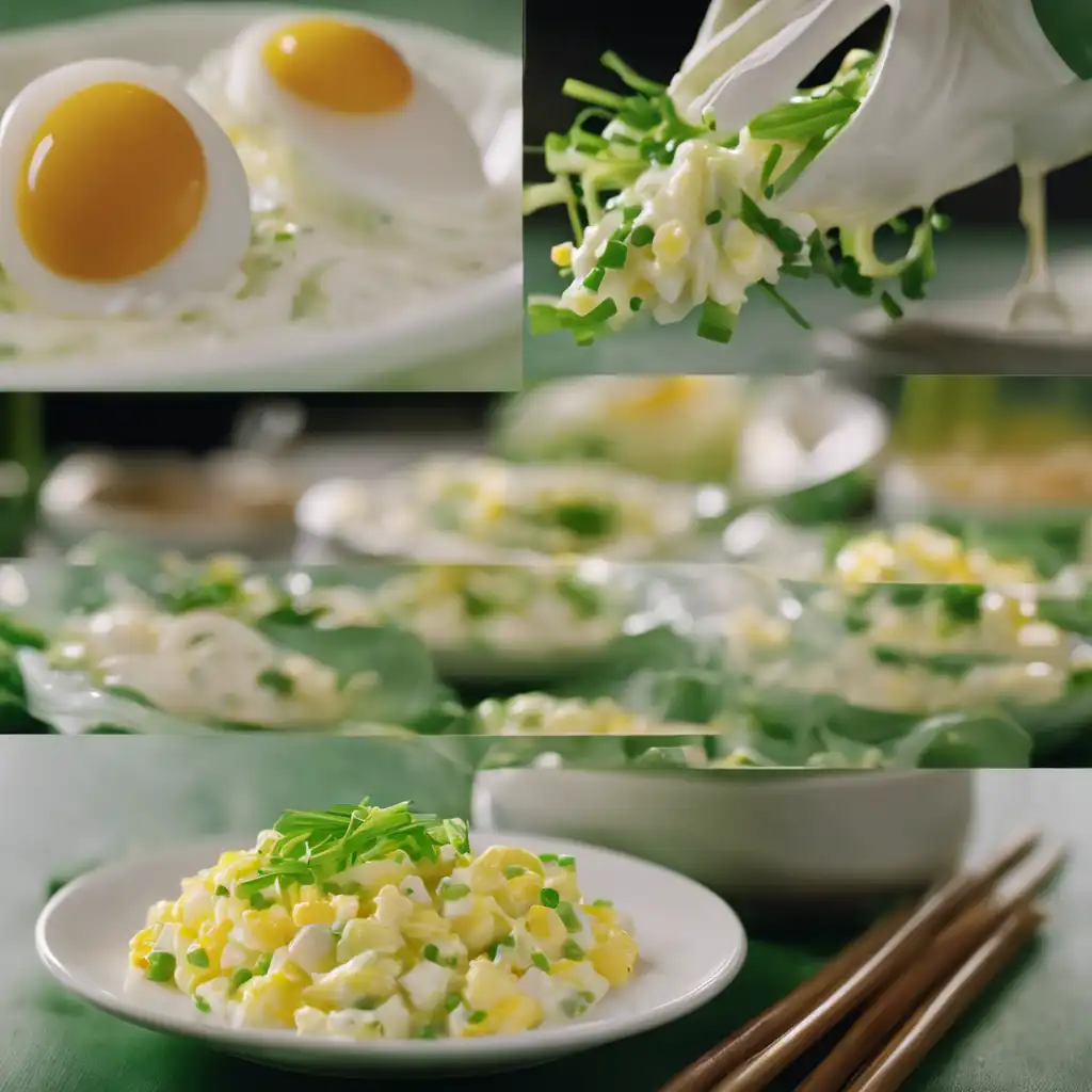 Green Onion and Egg Salad