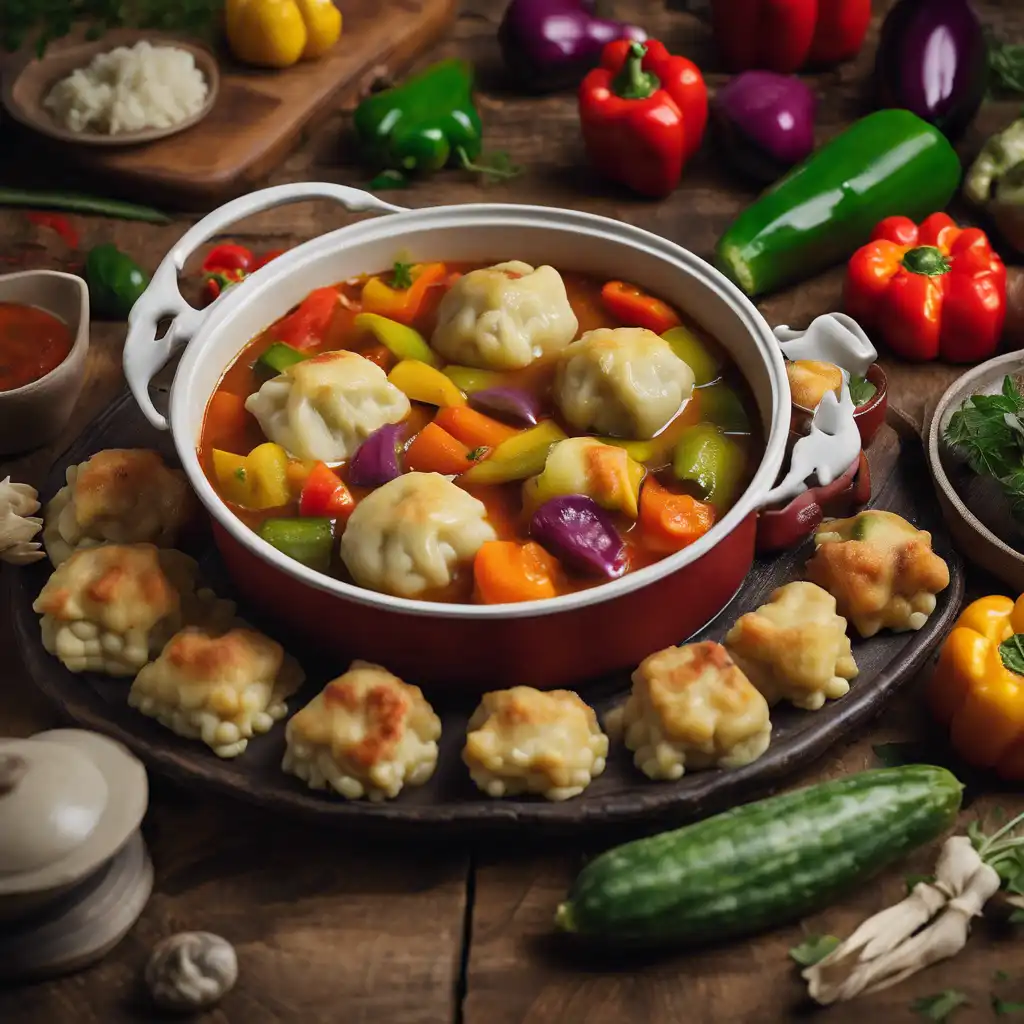 Vegetable Stew and Dumplings