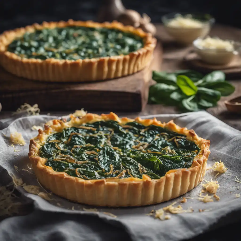 Spinach and Parmesan Cheese Tart