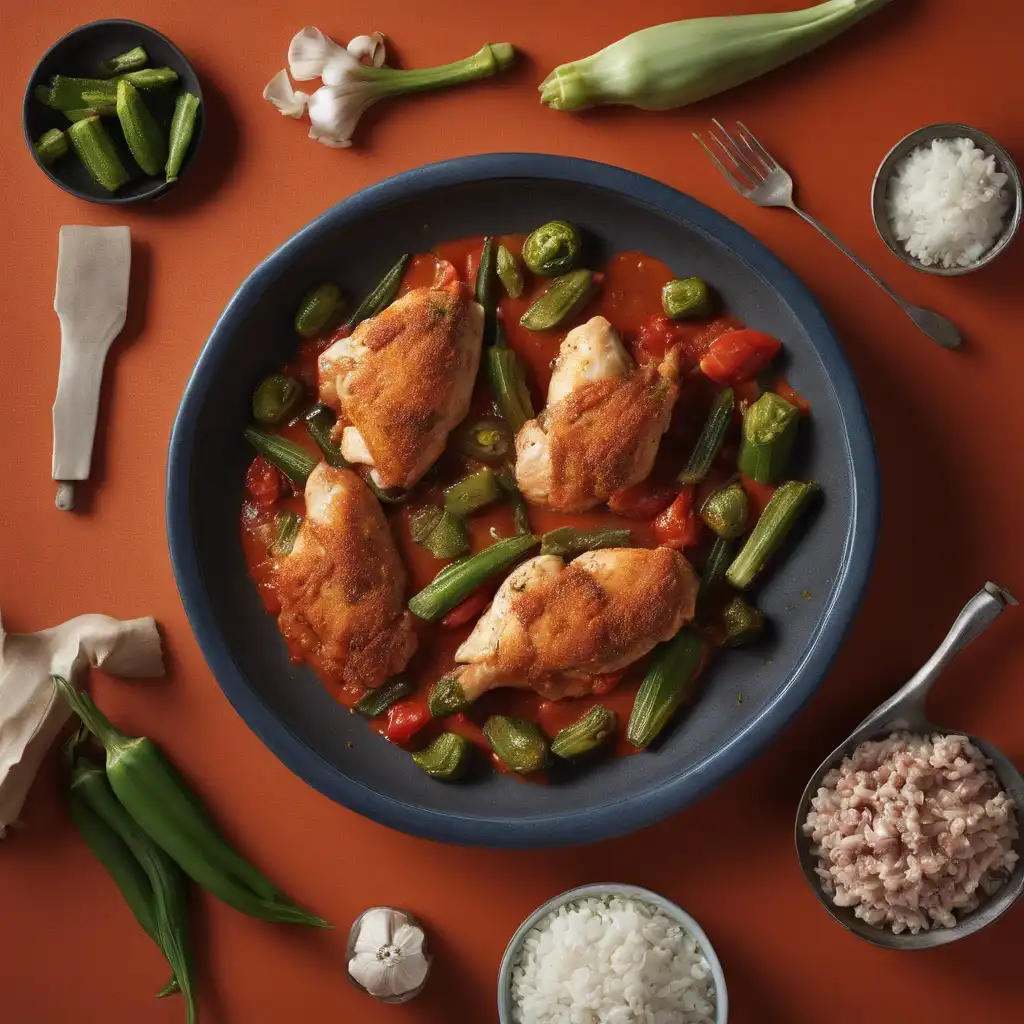 Chicken with Okra