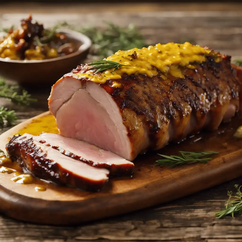 Pork Loin Roast with Mustard Glaze