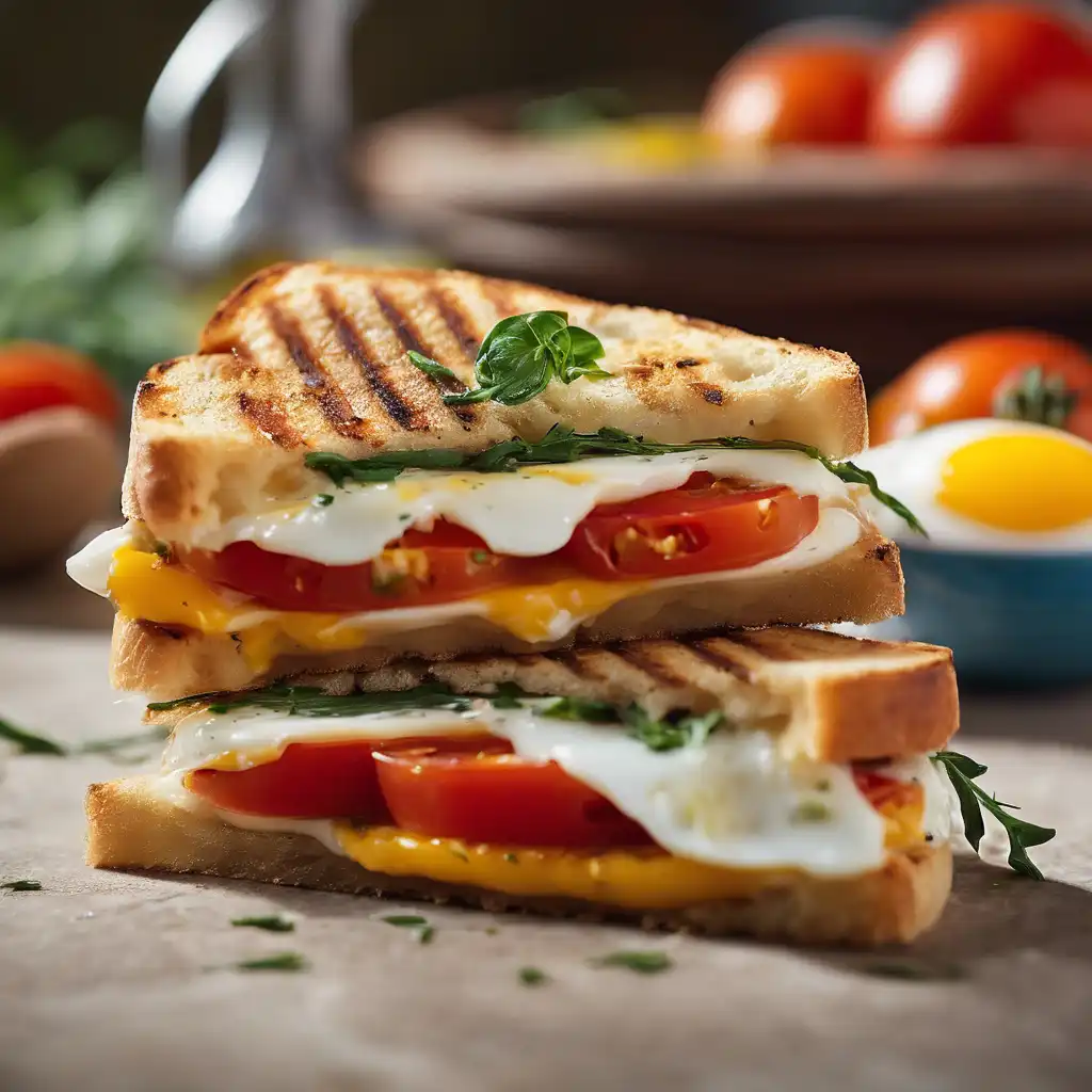 Tomato and Egg Panini