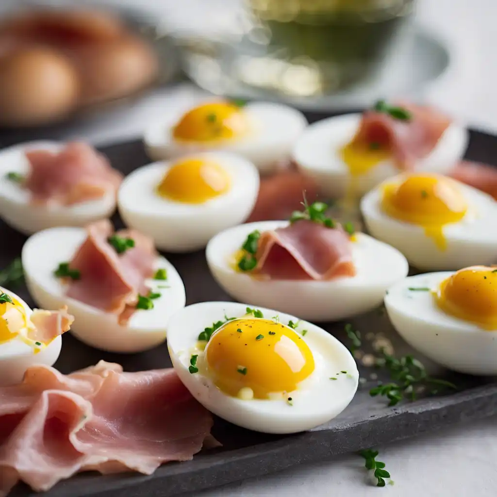 Stuffed Eggs with Prosciutto