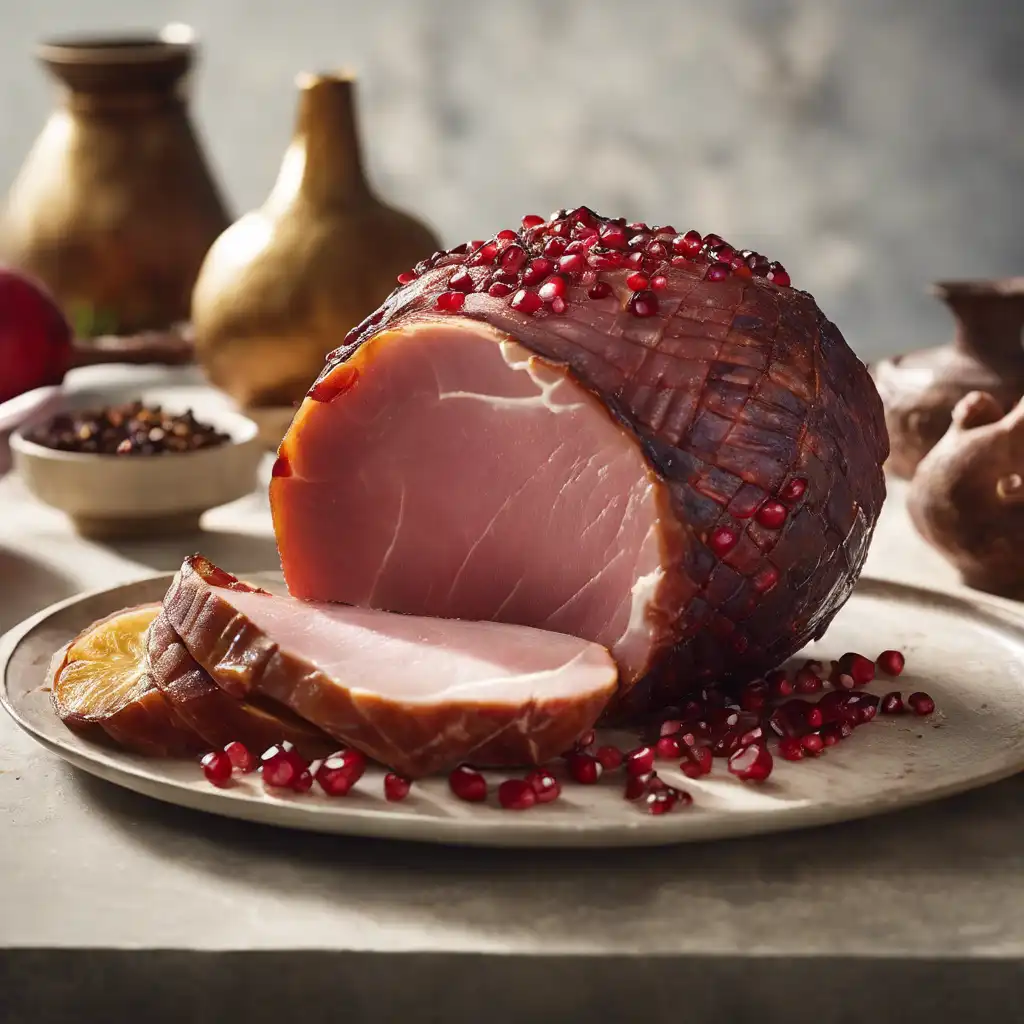 Smoked Ham with Pomegranate and Clove