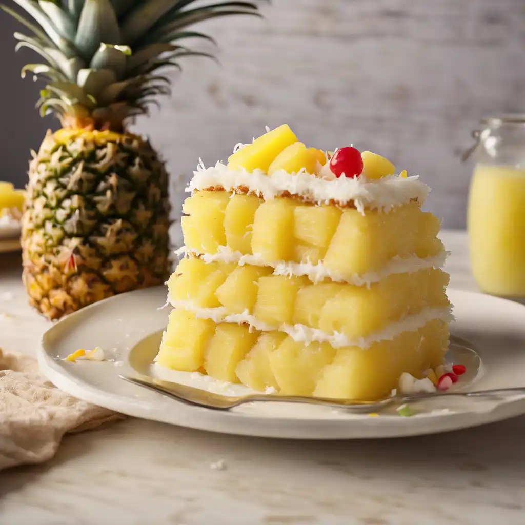 Grandma's Pineapple and Coconut Cake