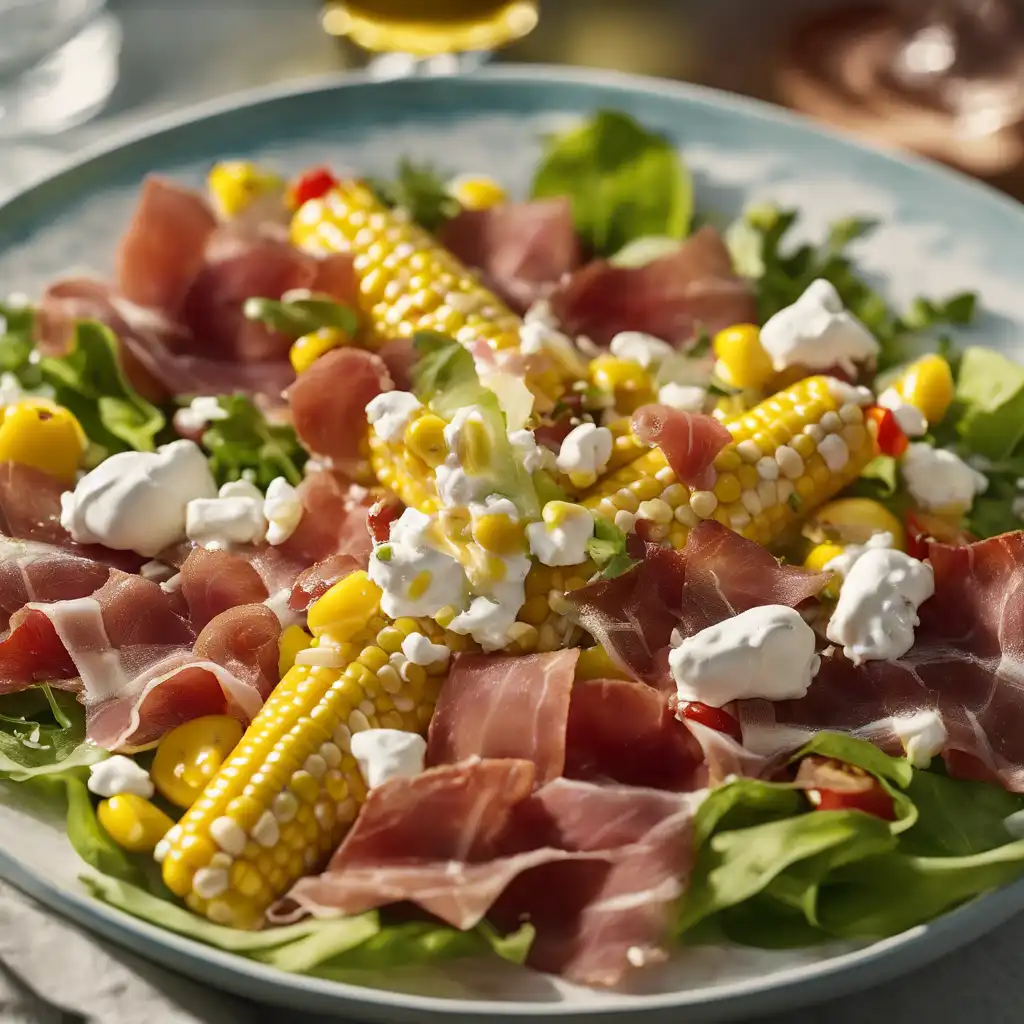 Corn and Prosciutto Salad