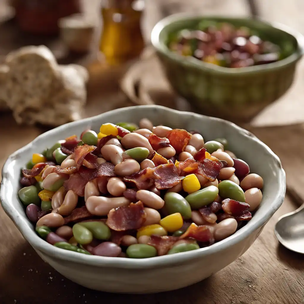 Bean Salad with Smoked Bacon