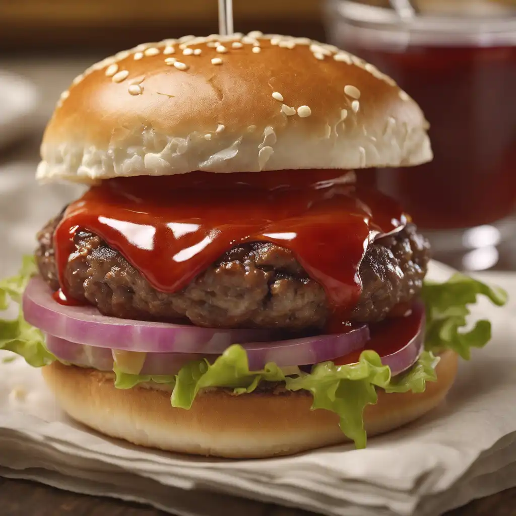 Burger with Ketchup