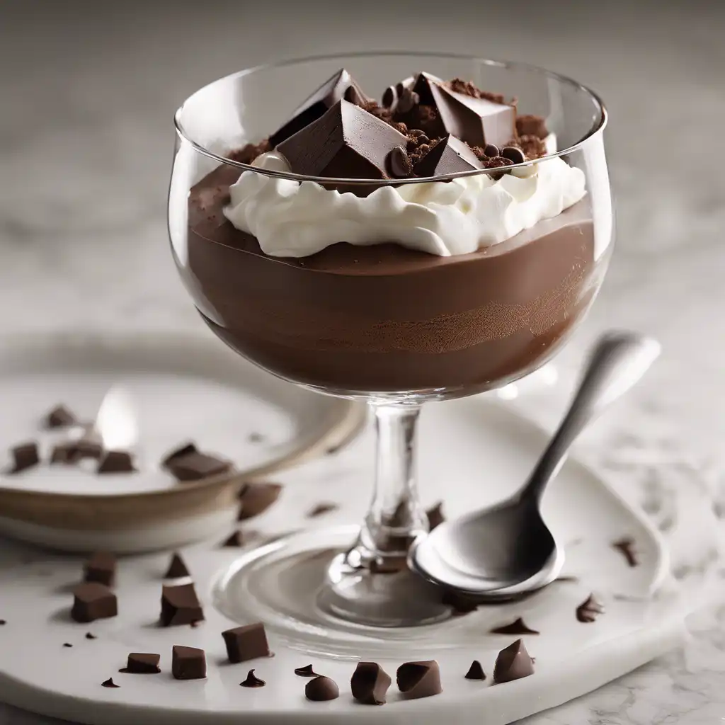 Chocolate Mousse with Whipped Cream