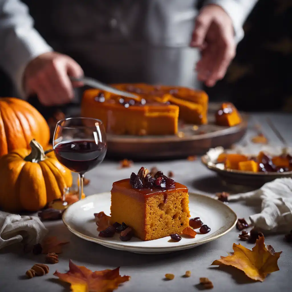 Wine-Glazed Pumpkin Cake