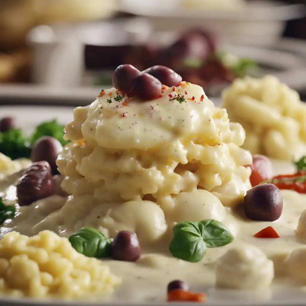 Macaronade with Mashed Potato Sauce