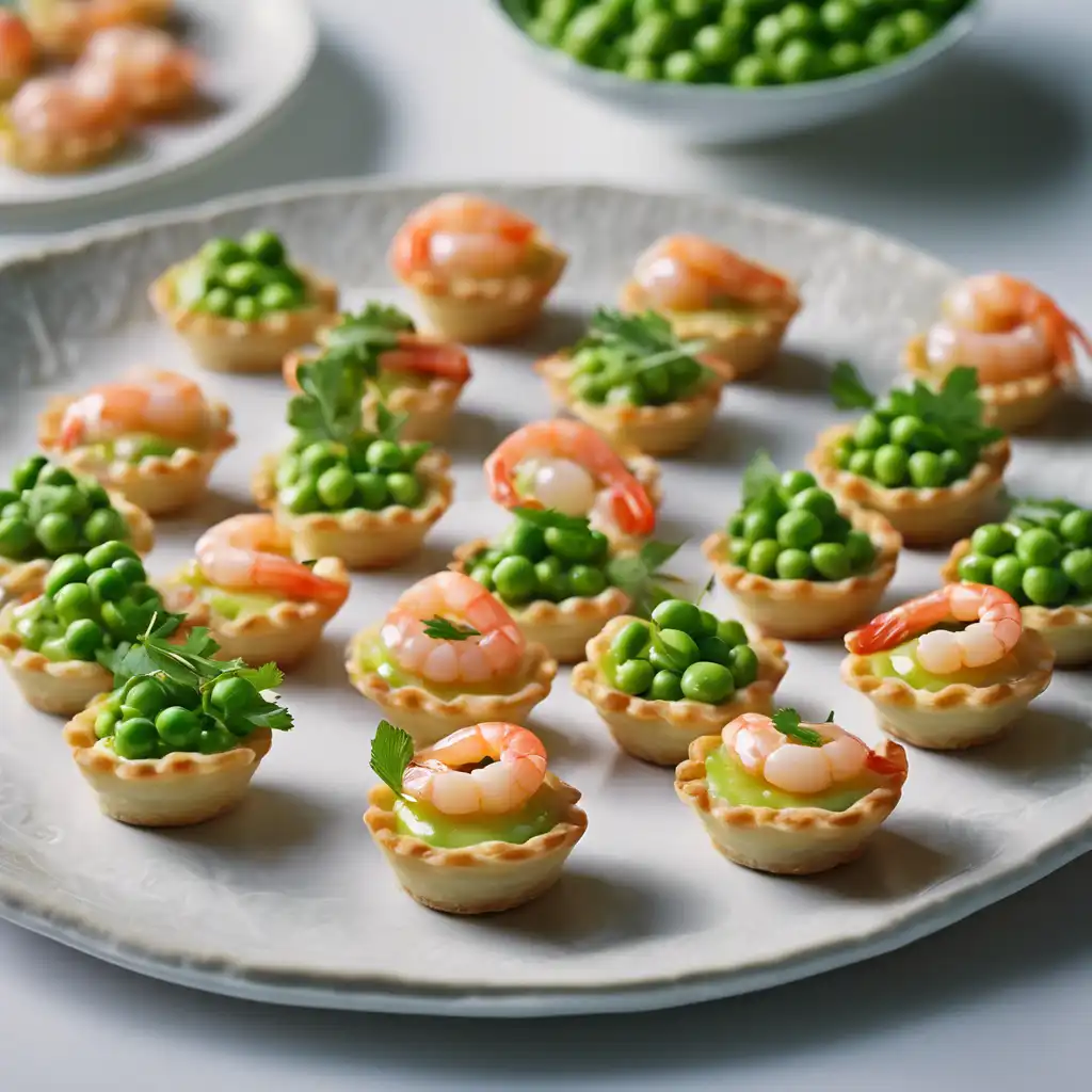 "Shrimp with Peas"