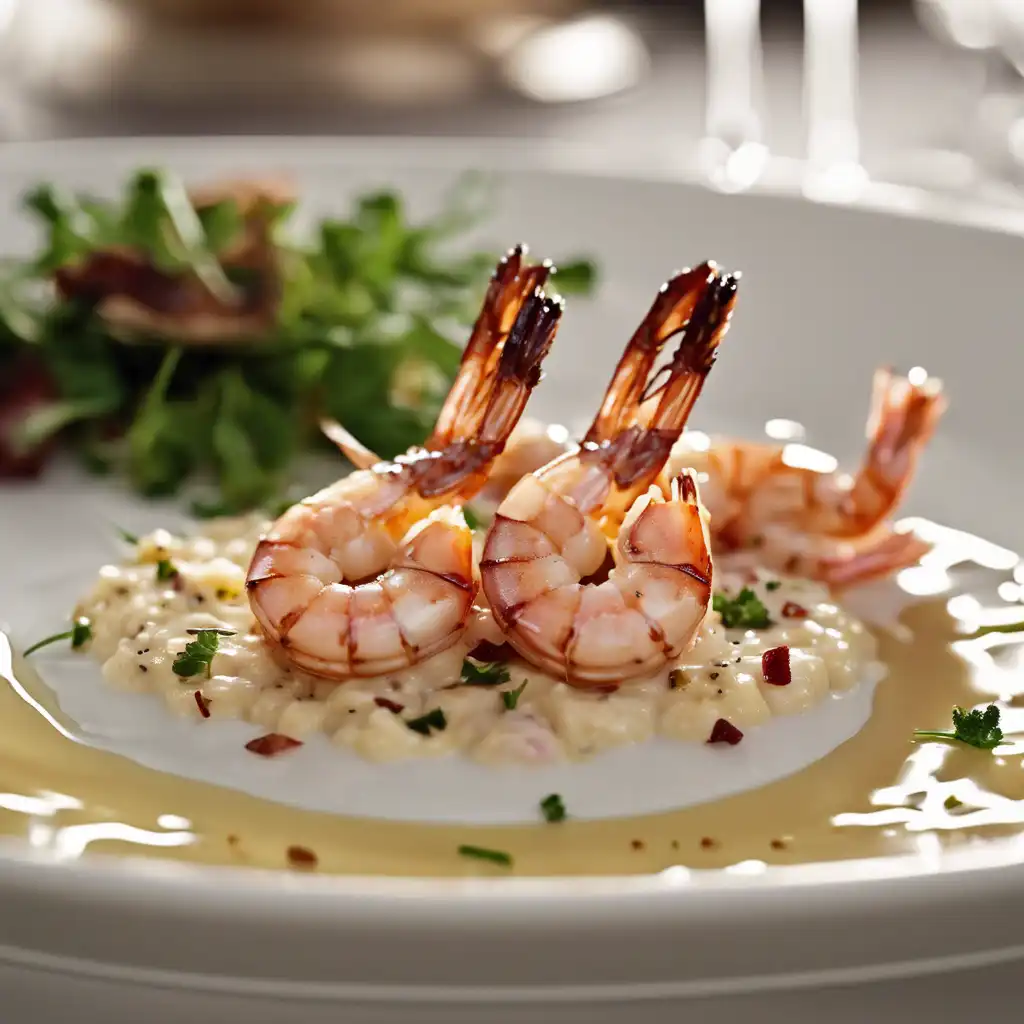 Grilled Shrimp in White Wine