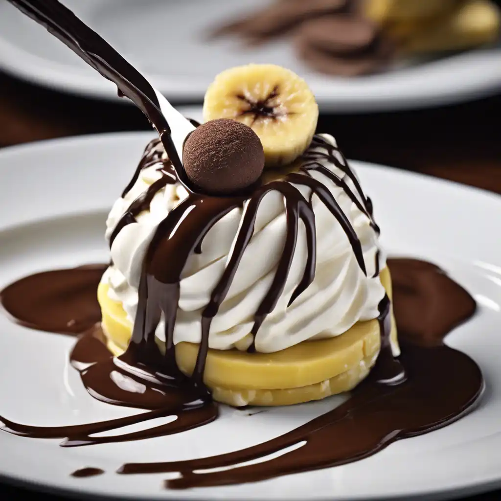 Banana with Chocolate Liqueur