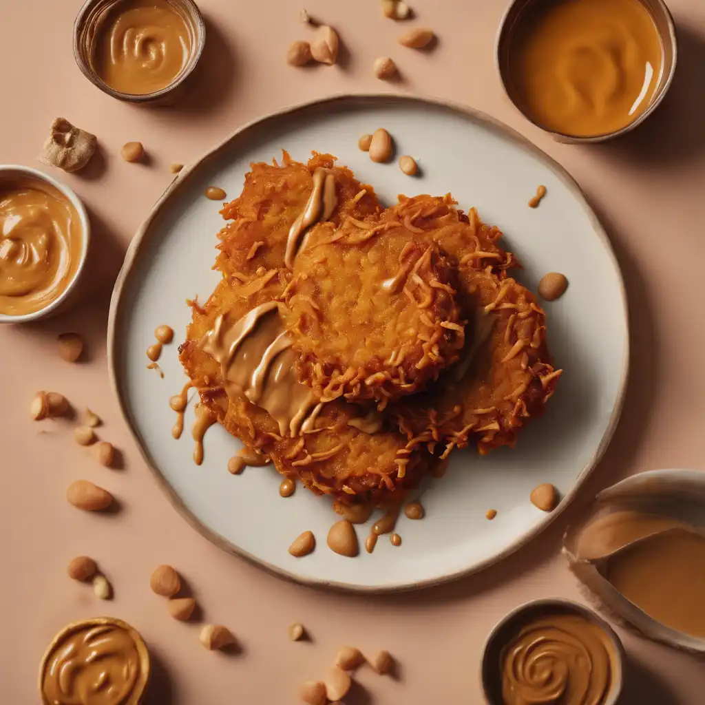 Sweet Potato Fritter with Peanut Butter