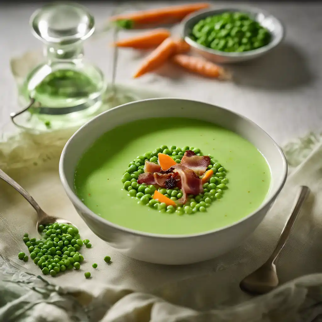 Foto de Sopa gelada de ervilha