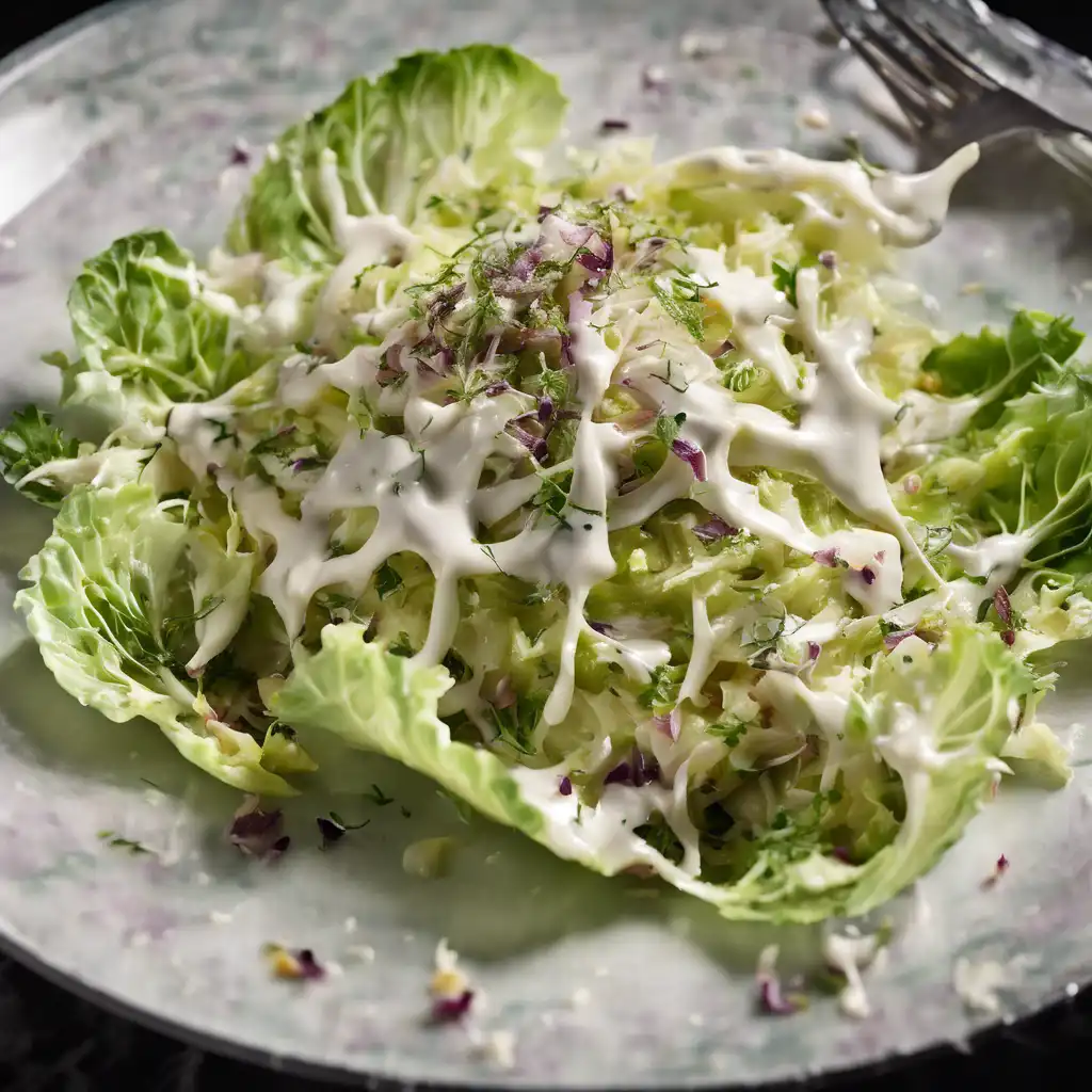 Cabbage Salad with Anchovy and Mayonnaise