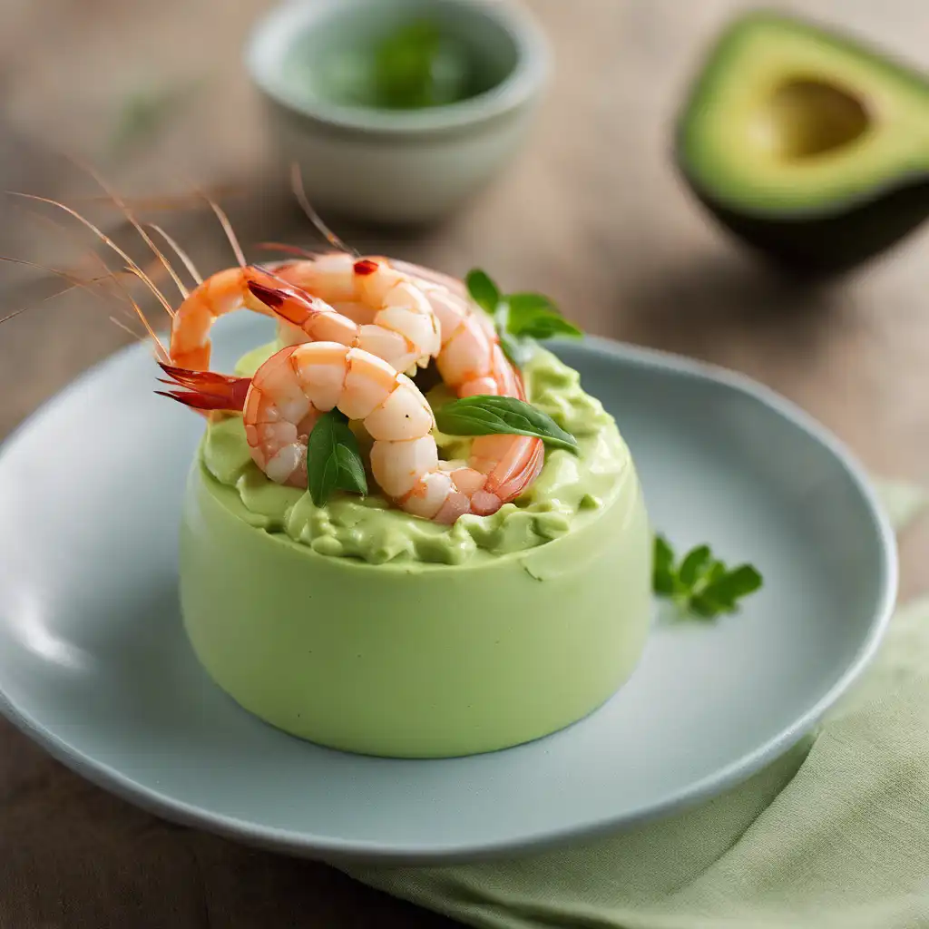 Avocado Mousse with Shrimp