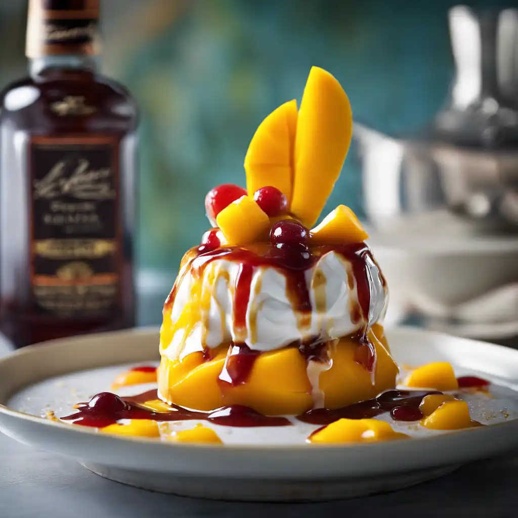 Mango Sundae with Rum