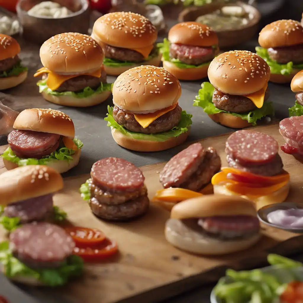 Mini Hamburgers with Sausage