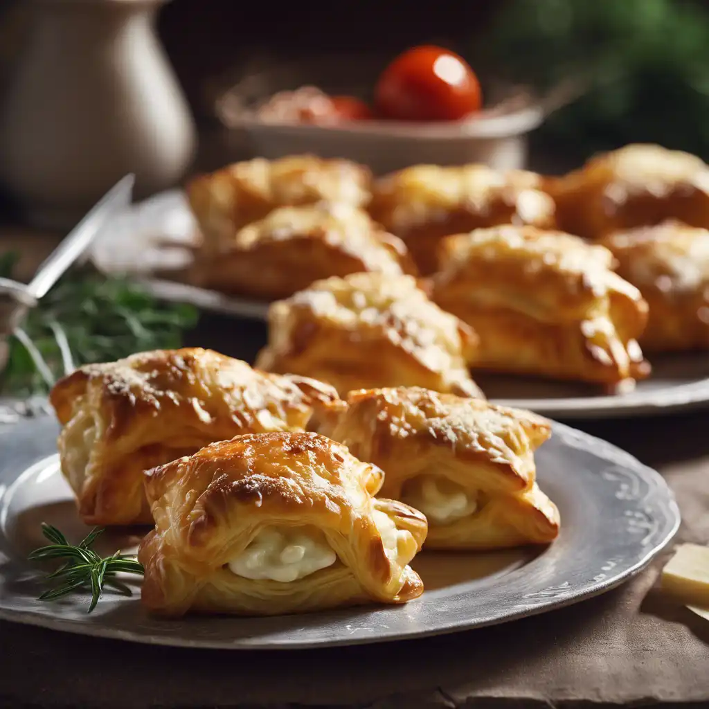 Meat-Stuffed Puffs with Cheese