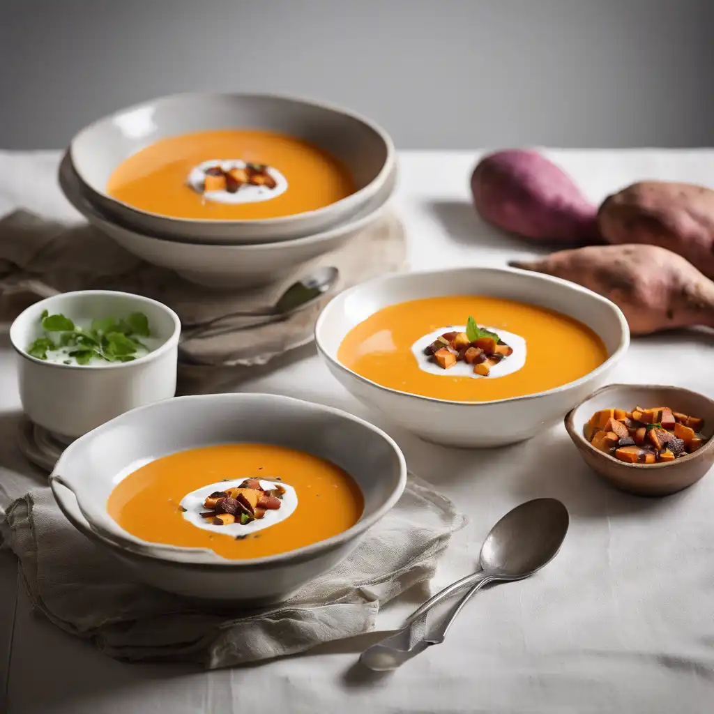 Cold Sweet Potato and Yogurt Soup