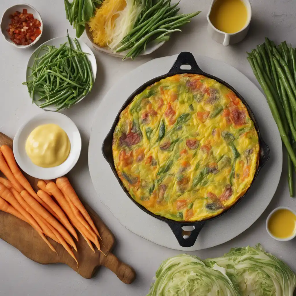 Vegetable Frittata in Butter