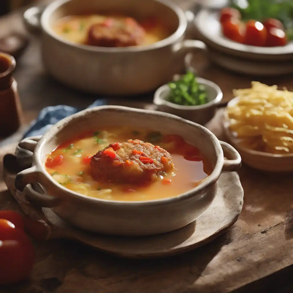 Potato Fritter Soup