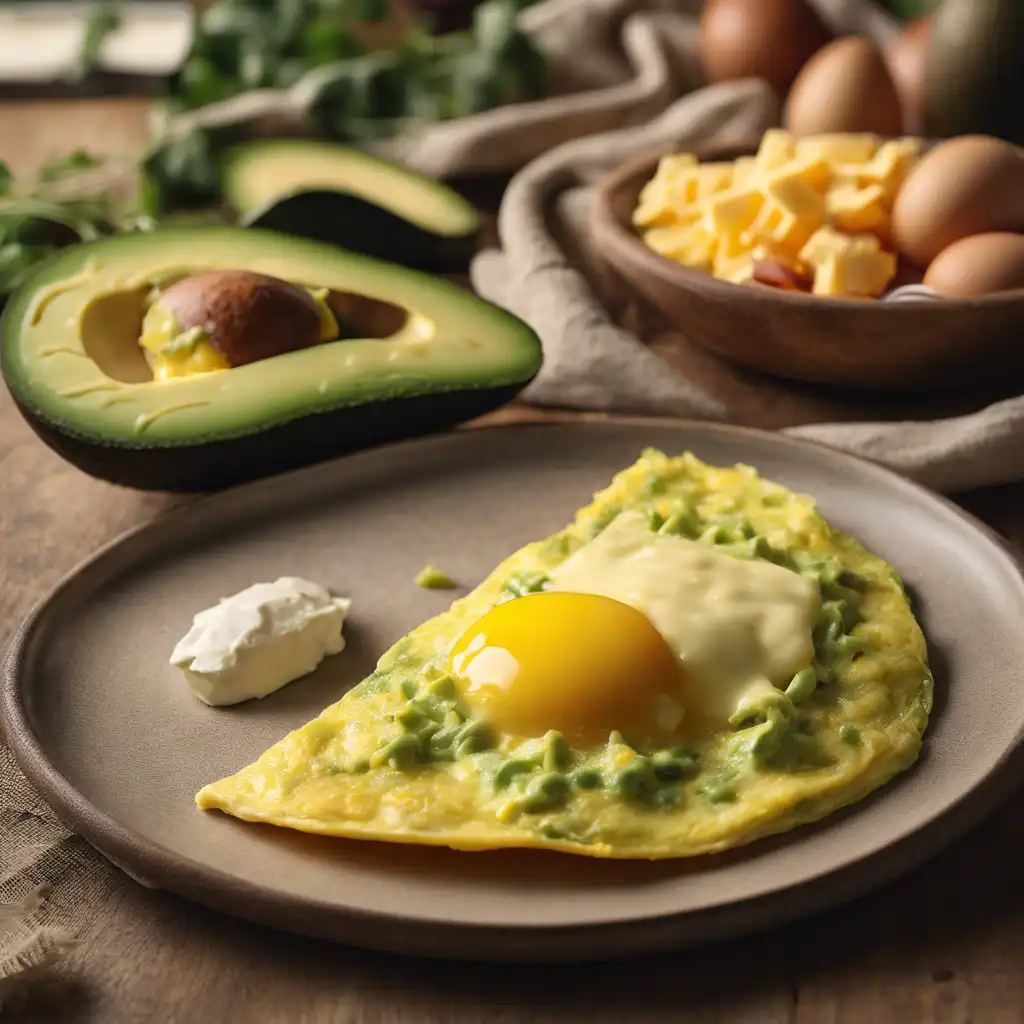 Avocado and Cheese Omelette