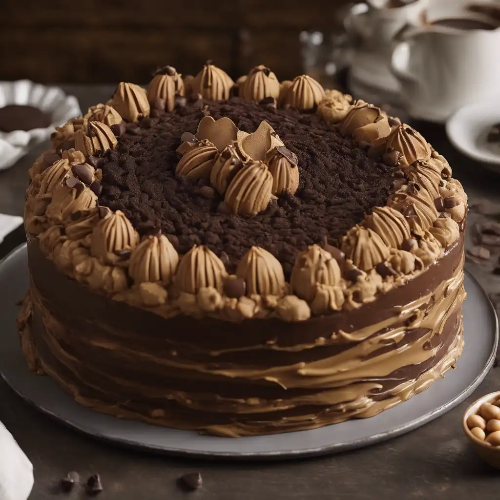 Peanut Butter and Chocolate Cake