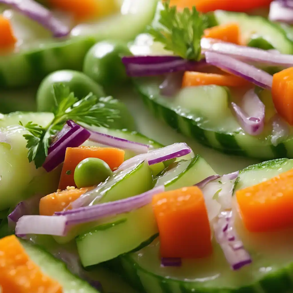 Cucumber Stuffed Salad