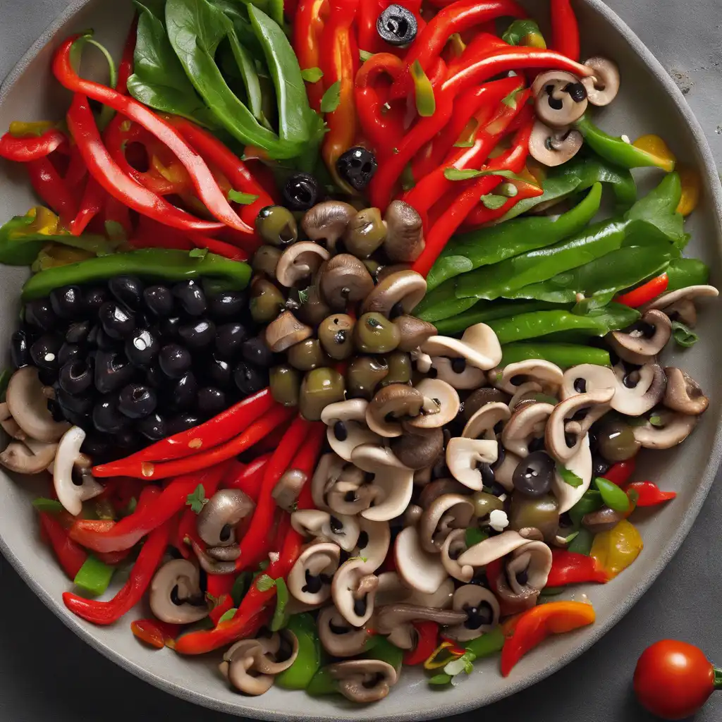 Peppper and Mushroom Salad