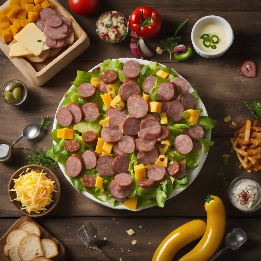 Sausage and Cheese Salad