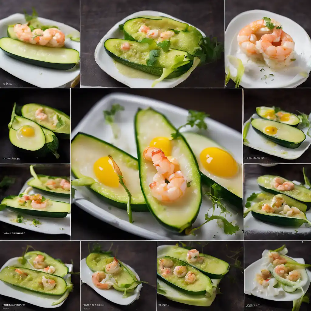 Stuffed Zucchini with Shrimp and Egg