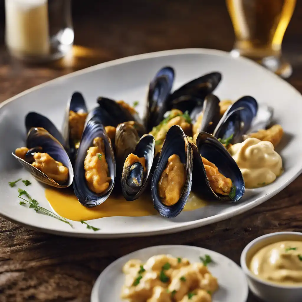 Fried Mussel with Beer Batter and Tartar Sauce