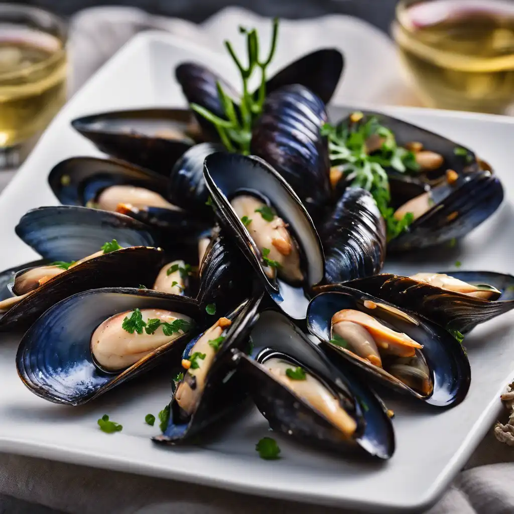 Wine-Glazed Mussels