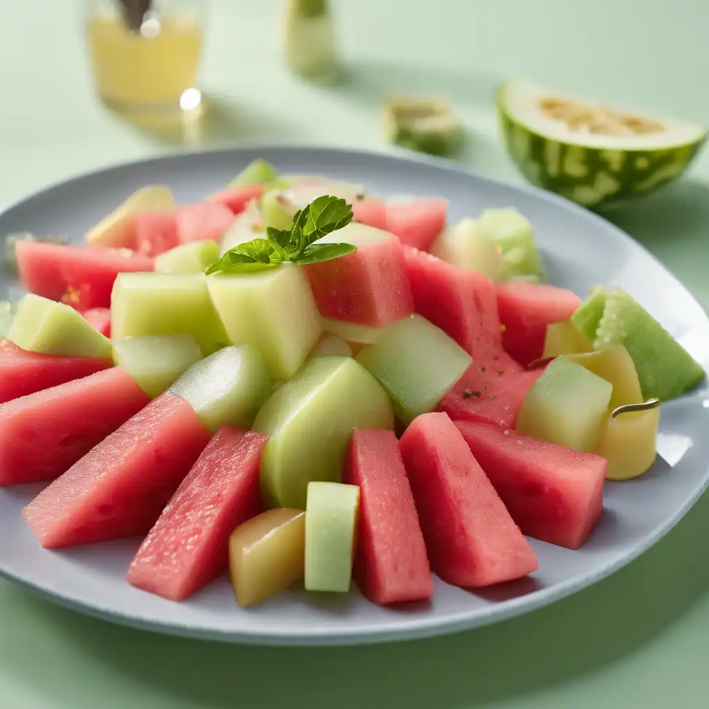 Watermelon and Honeydew Salad