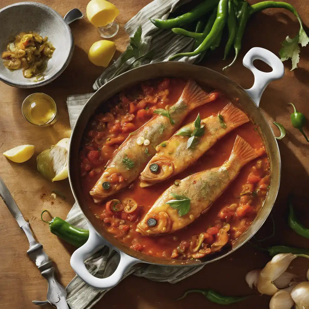 Spanish-Style Fish in Sauce