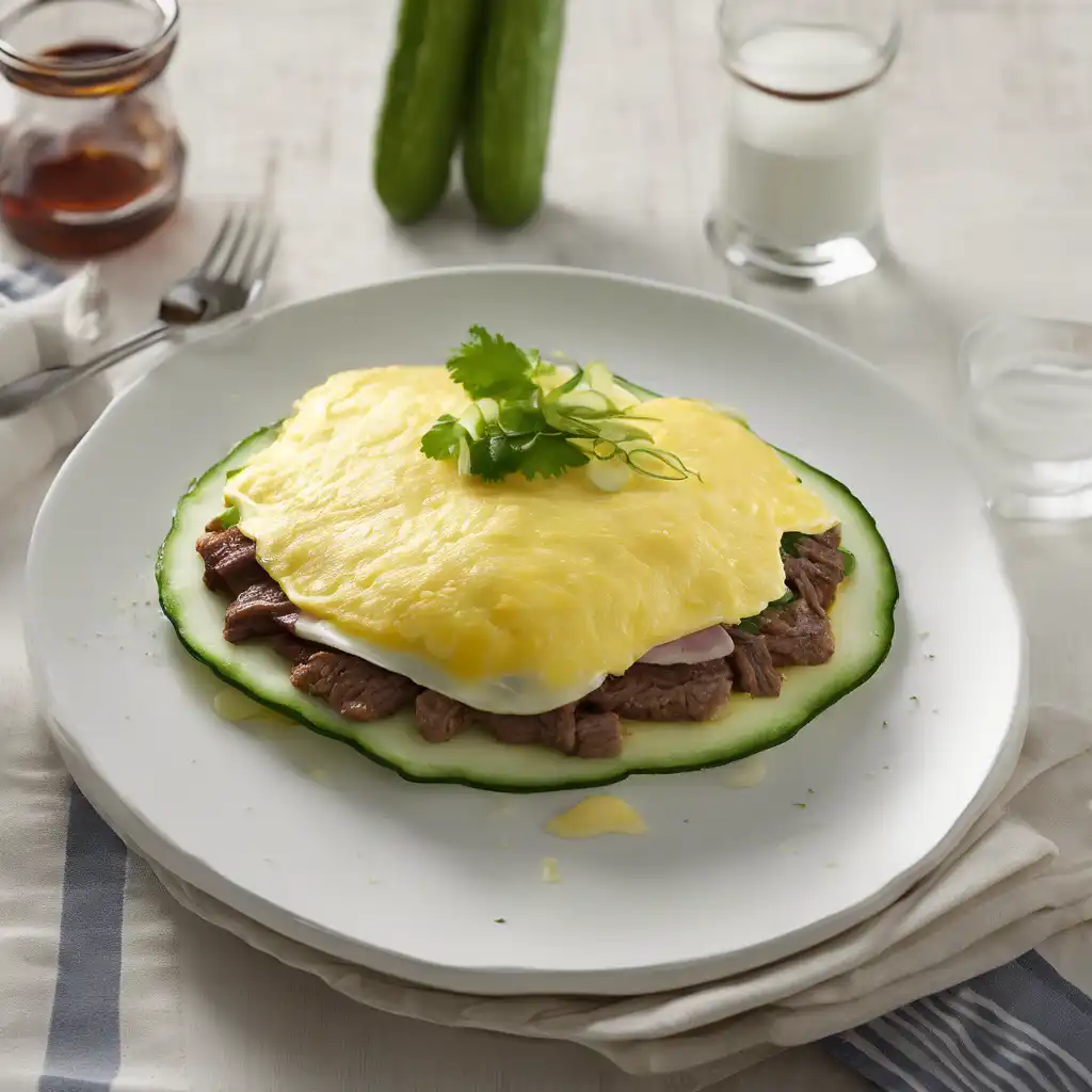 Beef and Cucumber Omelette