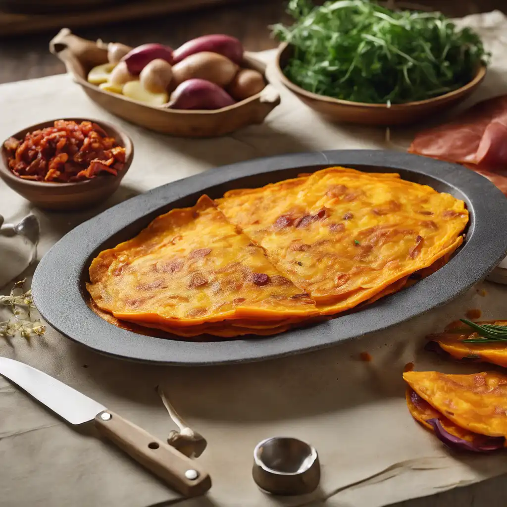 Spanish-Style Sweet Potato Omelette