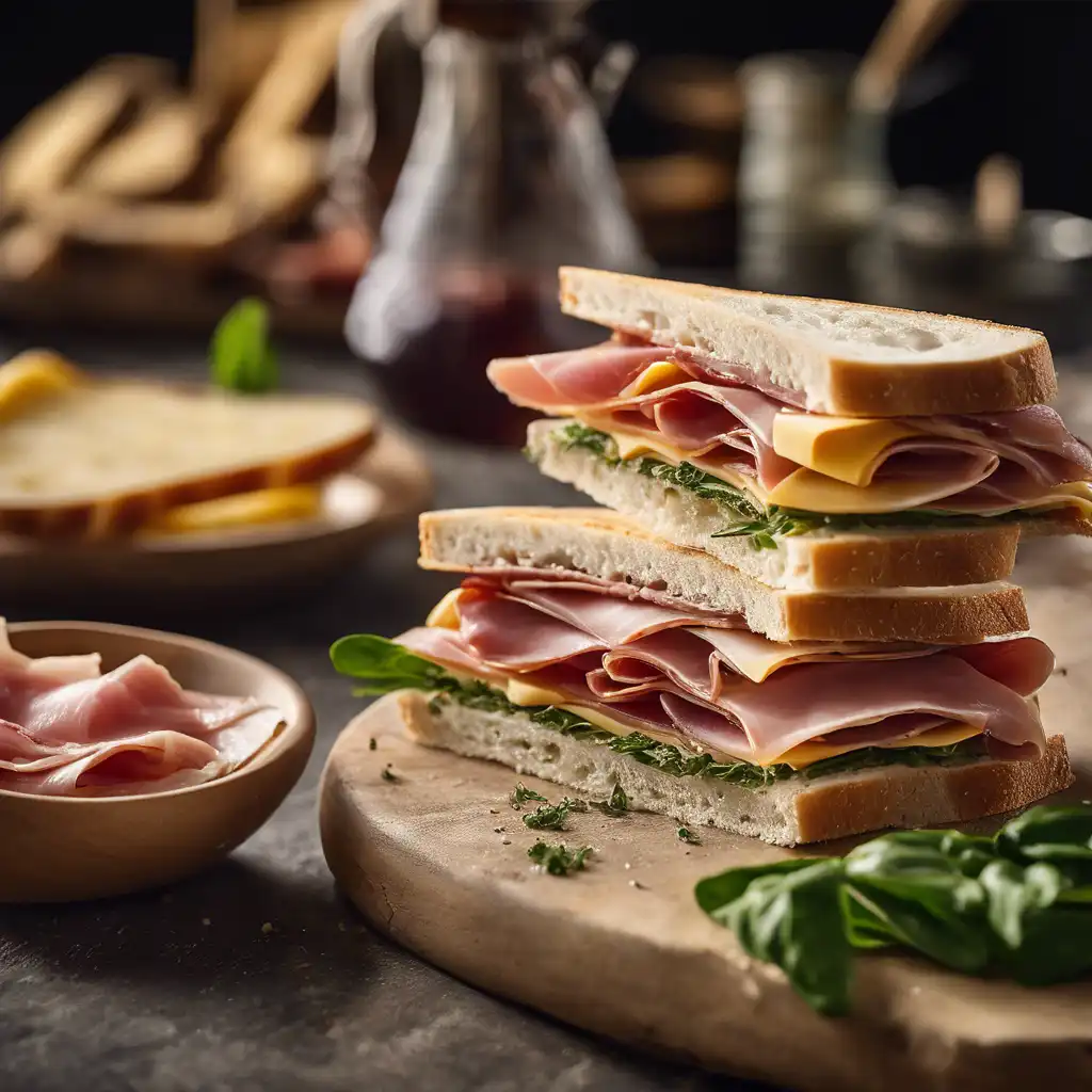 Italian-Style Sandwich with Three Fillings