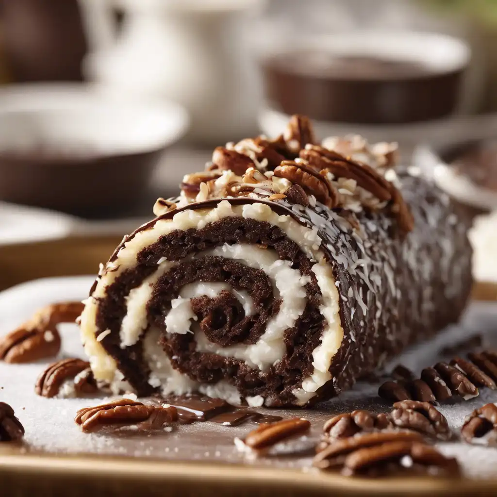 Foto de Rodelinha de chocolate, coco e amendoim