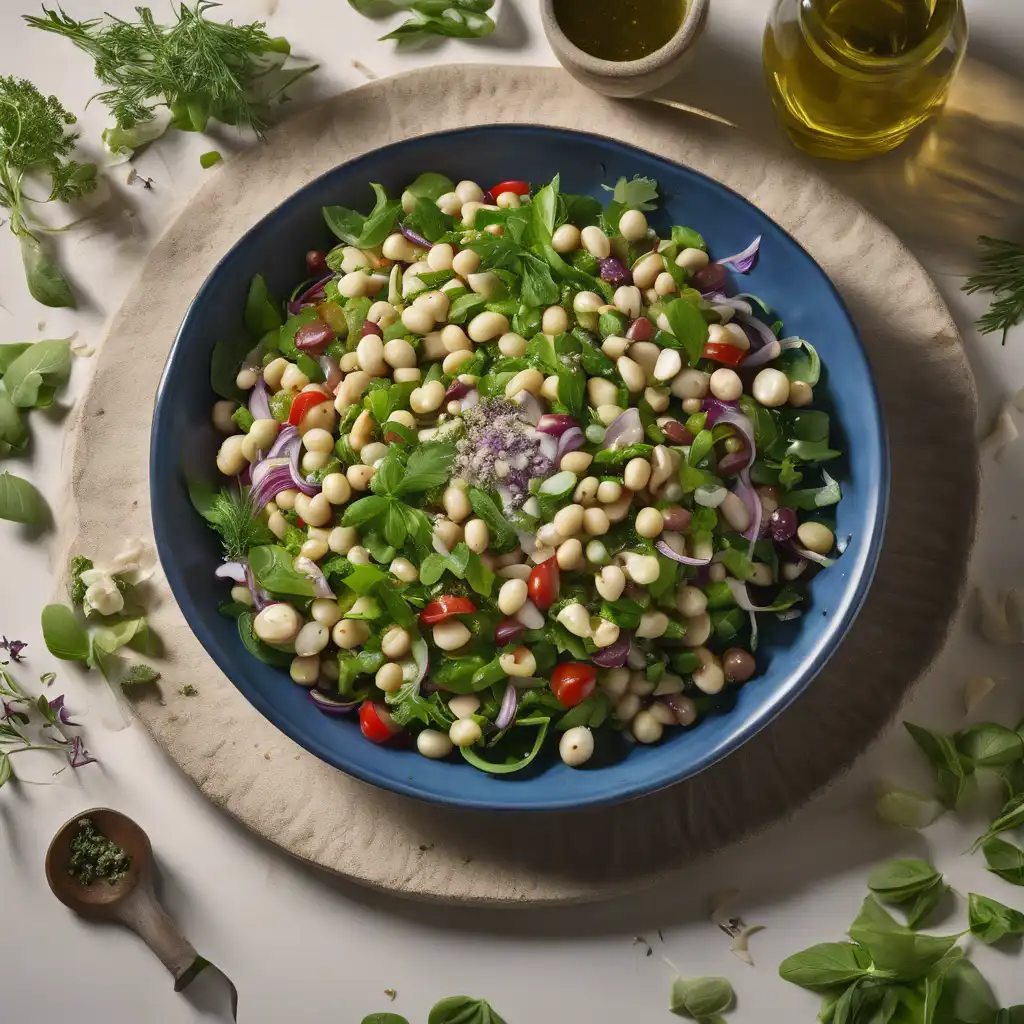 Soja Salad with Garlic and Herbs