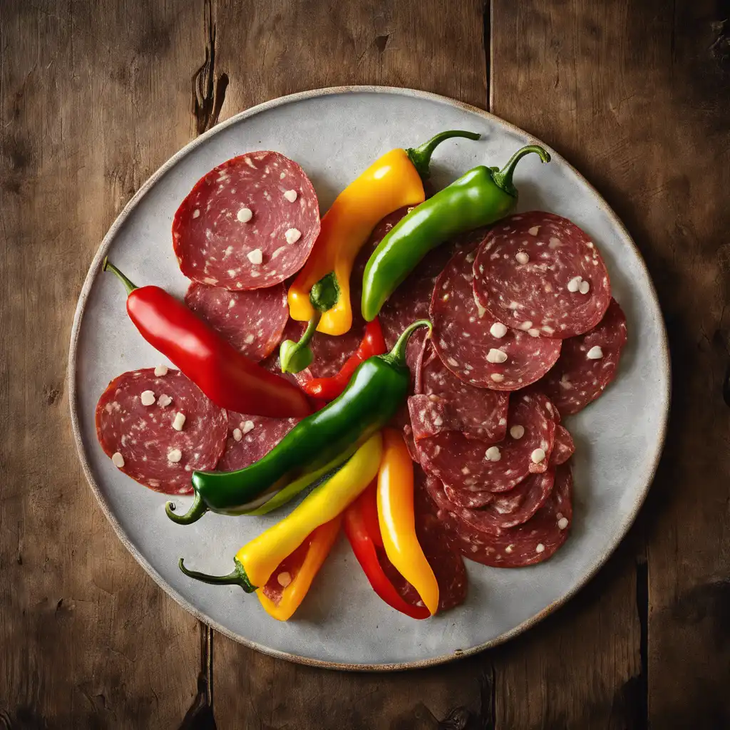 Pepper with Salami