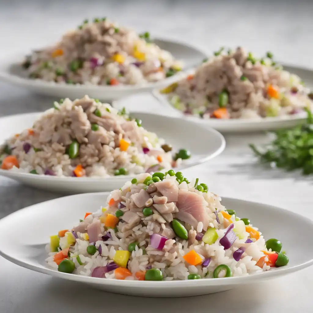 Rice Salad with Tuna and Vegetables