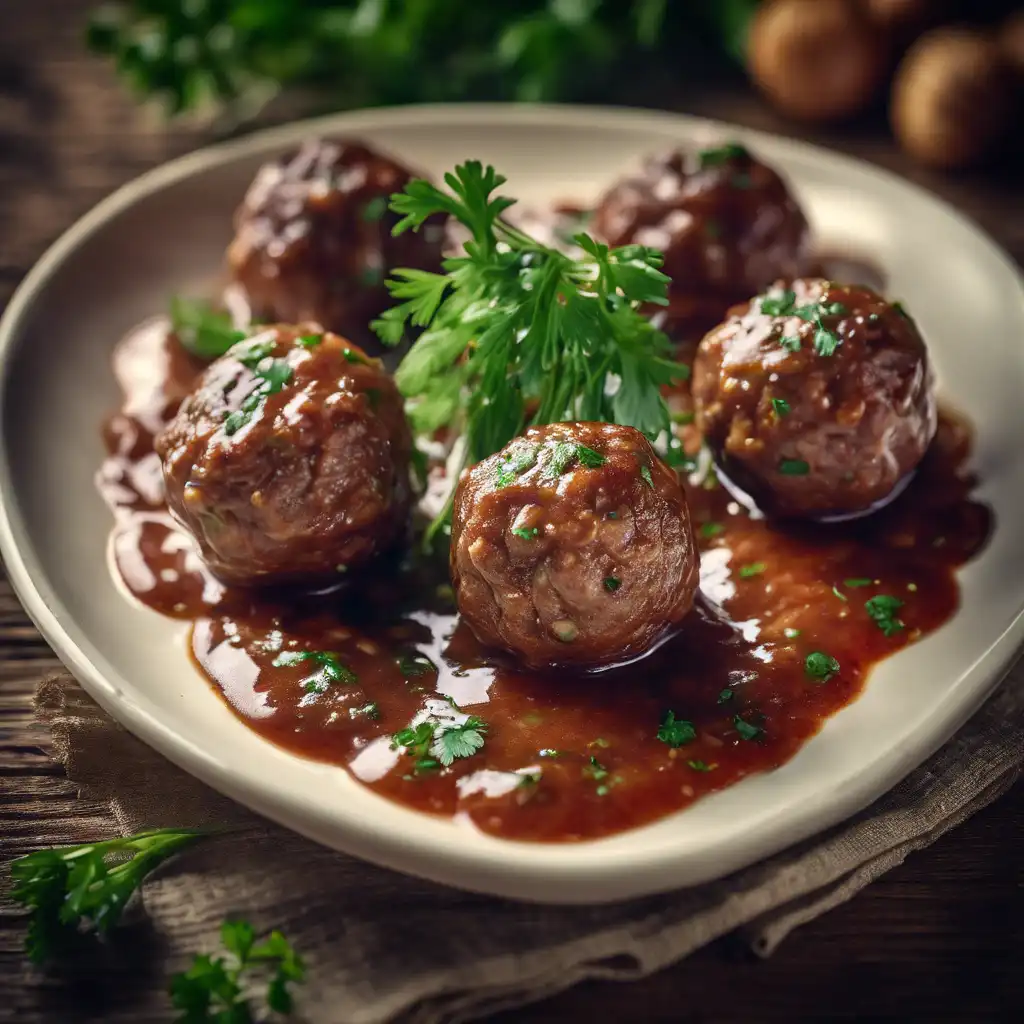 Beef Balls with Parsley