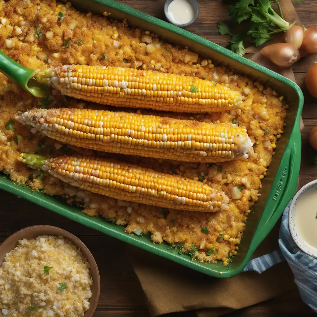 Corn with Chicken in the Oven